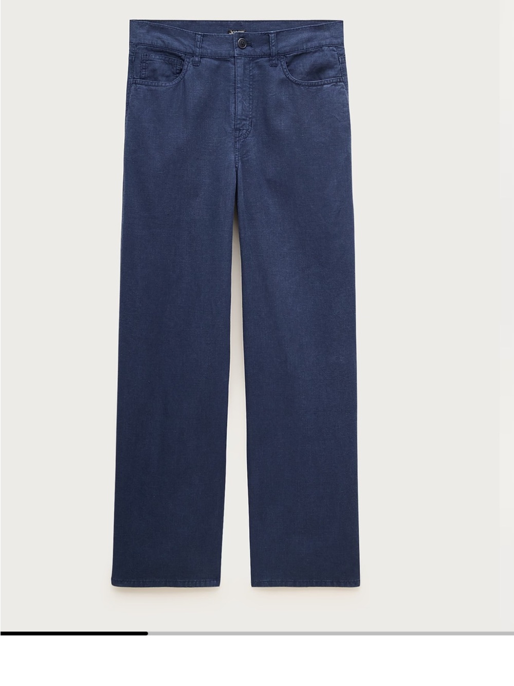 J. Crew Navy Trousers with Button Waist
